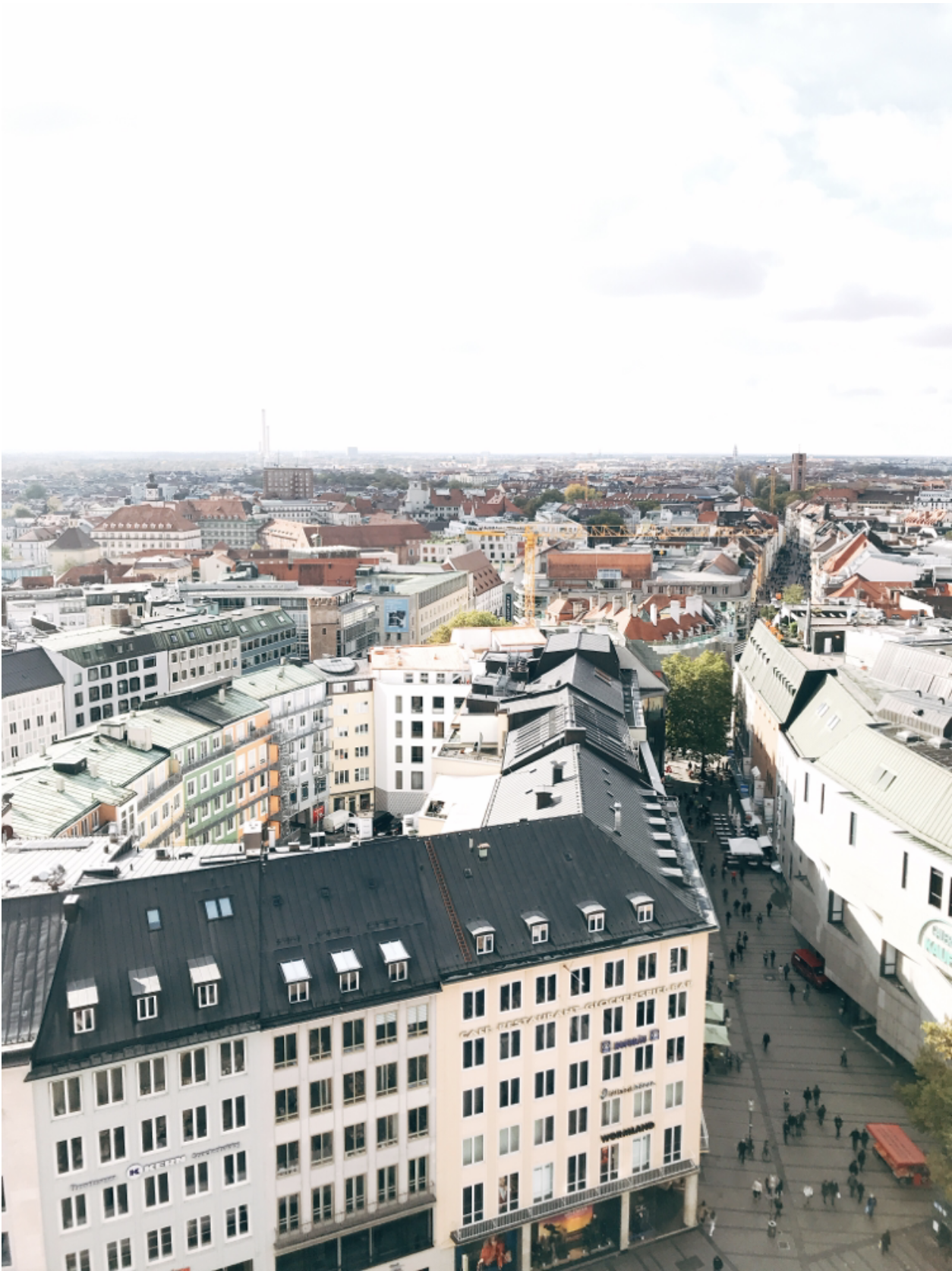 ミュンヘン市内観光中 新市庁舎からの眺め